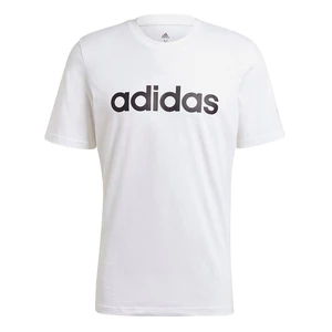 Bavlnené tričko adidas GL0058 biela farba, s potlačou