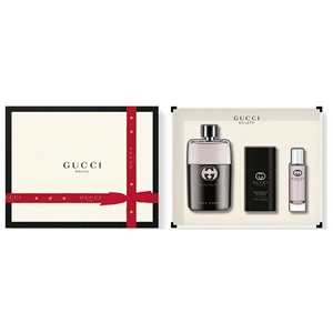 Gucci Guilty pour Homme Dárková sada pánská toaletní voda 90 ml, deostick 75 ml a miniaturka pánská toaletní voda 15 ml