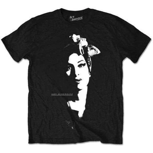 Amy Winehouse Tričko Scarf Portrait Černá 2XL