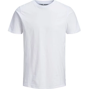 Jack&Jones Pánske tričko JJEORGANIC BASIC 12156101 White SLIM S