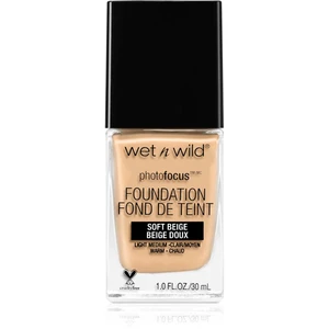 Wet n Wild Photo Focus zmatňujúci fluidný make-up odtieň Soft Beige 30 ml