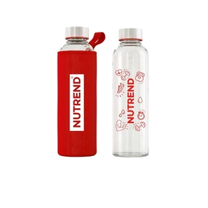Nutrend Sklenená fľaša s termoobalom 800 ml variant: červená