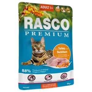 Kapsička Rasco Premium Cat Adult Turkey in Gravy 85g