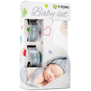 T-TOMI Baby Set Rainbow dárková sada pro děti 3 ks