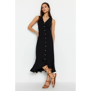 Trendyol Black Button Detailed Dress