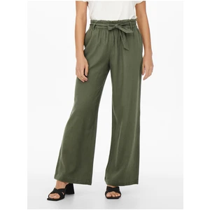 Khaki Ladies Linen Pants JDY Say - Women