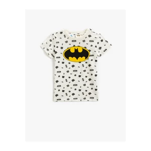 Koton Batman Printed T-Shirt Licensed Short Sleeve Crew Neck