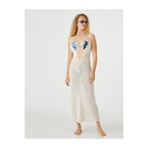 Koton Şahika Ercümen X - Long Fishnet Beach Dress