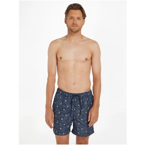 Dark blue men's swimwear with Tommy Hilfiger Underwear print - Men