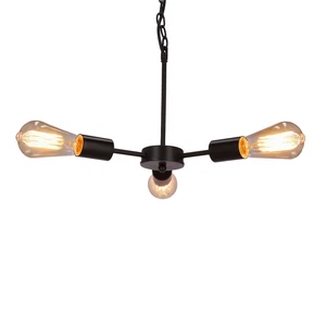 Czarna metalowa lampa wisząca Sparta – Candellux Lighting