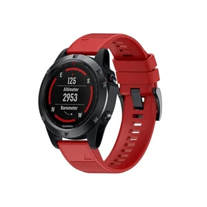 Szilikon karpánt Tactical QuickFit  Garmin Fenix 5X és 6X, red