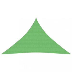 Tieniaca plachta trojuholníková HDPE 2,5 x 2,5 x 3,5 m Dekorhome Svetlozelená,Tieniaca plachta trojuholníková HDPE 2,5 x 2,5 x 3,5 m Dekorhome Svetloz