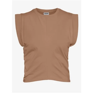 Brown T-Shirt Noisy May Emma - Women