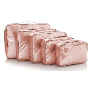 Heys Metallic Packing Cube 5pc Rose Gold