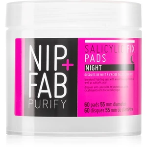 NIP+FAB Salicylic Fix noční čistící pleťové tampónky 60 ks