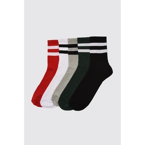 Trendyol Multi-Colored Mężczyźni 5 Pack Ribbon Socket Skarpety