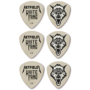 Dunlop James Hetfield White Fang Custom Flow Pick 1.00 6 Pack