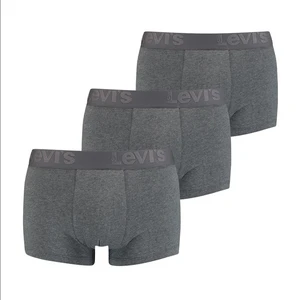 3PACK pánské boxerky Levis šedé (905042001 007)