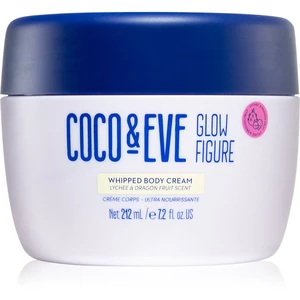 Coco & Eve Glow Figure Whipped Body Cream výživný tělový krém s vůní Lychee & Dragon Fruit 212 ml