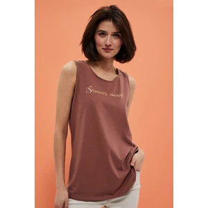 T-shirt with metallic print