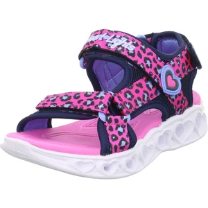 Skechers S Lights - Heart Lights Sandals - Sawy Cat hot pink-blue 31