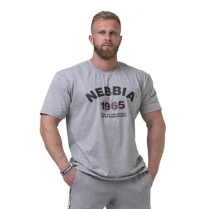 Nebbia Golden Era tričko 192 light grey XXL