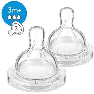 Philips AVENT Dudlík Anti-colic/Classic+ 3 střední průtok 3m+, 2 ks