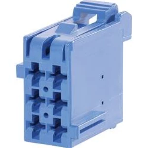 Pouzdro TE Connectivity J-P-T (1-965640-1), zásuvka rovná, 5 mm, modré