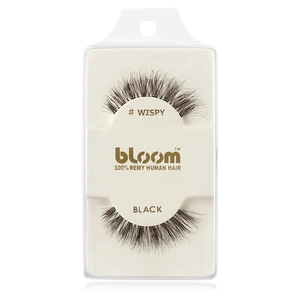 Bloom Natural nalepovacie mihalnice z prírodných vlasov (Wispy, Black) 1 cm