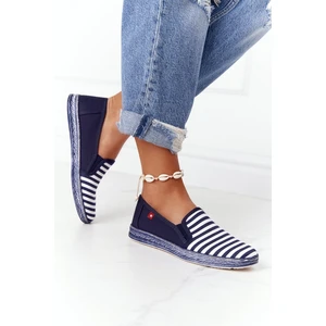Női Espadrilles Big Star HH276002 Navy-White