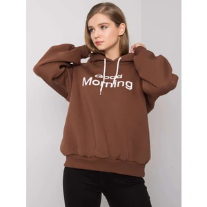 Brown padded sweatshirt