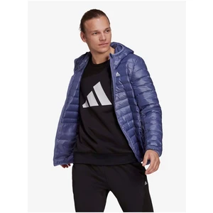 adidas Performance Dark Blue Men's Quilted Winter Jacket with Hood adidas Performa - Men