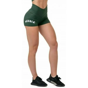 Nebbia Classic Hero High-Waist Shorts Dark Green S