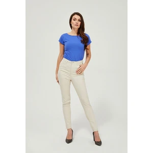 Lyocell tube trousers - beige