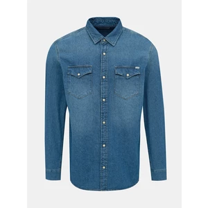 Blue Denim Slim Fit Shirt Jack & Jones Heridan - Men