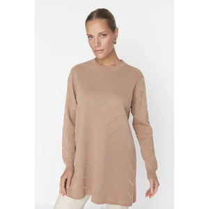Trendyol Sweater - Brown - Regular fit