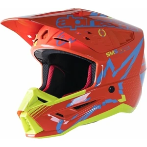 Alpinestars S-M5 Action Helmet Orange Fluorescent/Cyan/Yellow Fluorescent/Glossy M Casque