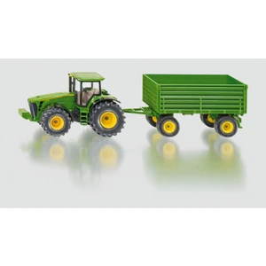 SIKU Farmer - traktor John Deere s vlekem, 1:50