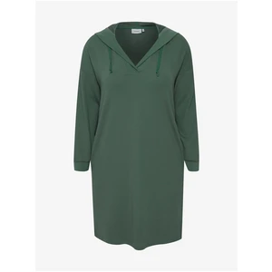 Green Hoodie Dress Fransa - Women