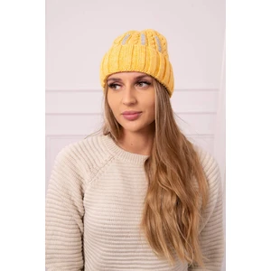 Ladies beanie Selena K384 mustard