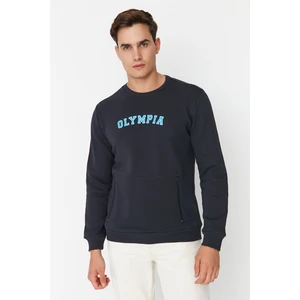 Trendyol Sweatshirt - Dark blue - Regular fit