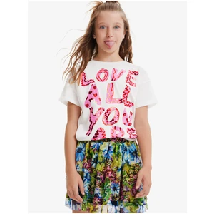 Cream Girls' T-Shirt Desigual Laya - Girls