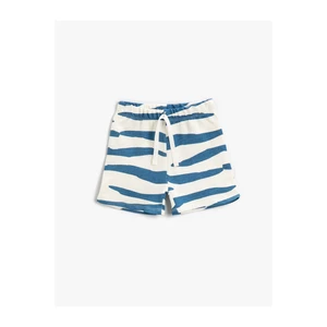 Koton Shorts - Ecru - Normal Waist
