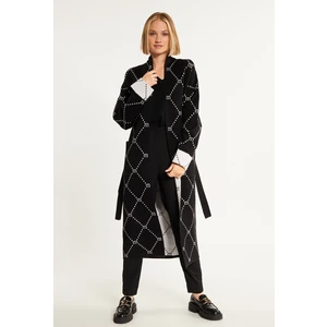 MONNARI Woman's Cardigans Women's Sweater Coat Multi Black