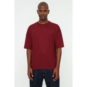 Trendyol T-Shirt - Burgundy - Oversize