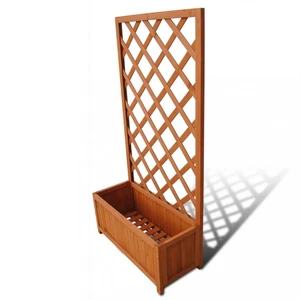 Zahradní truhlík s treláží 70x30x135 cm Dekorhome,Zahradní truhlík s treláží 70x30x135 cm Dekorhome