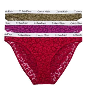 Calvin Klein 3 PACK - dámské kalhotky Bikini PLUS SIZE QD3975E-6VY XL