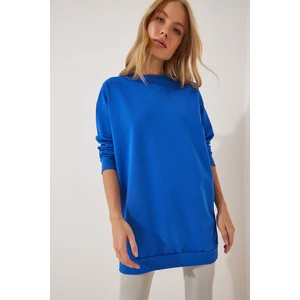 Happiness İstanbul Sweatshirt - Blau - Oversize