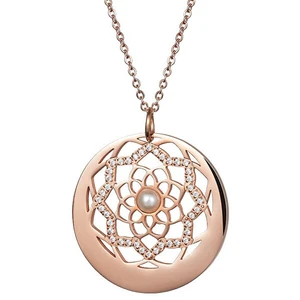 Preciosa Náhrdelník s krystaly a perličkou Flower of Love 7286P01
