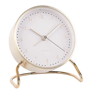KARLSSON Budík Clock Stylish – bílá